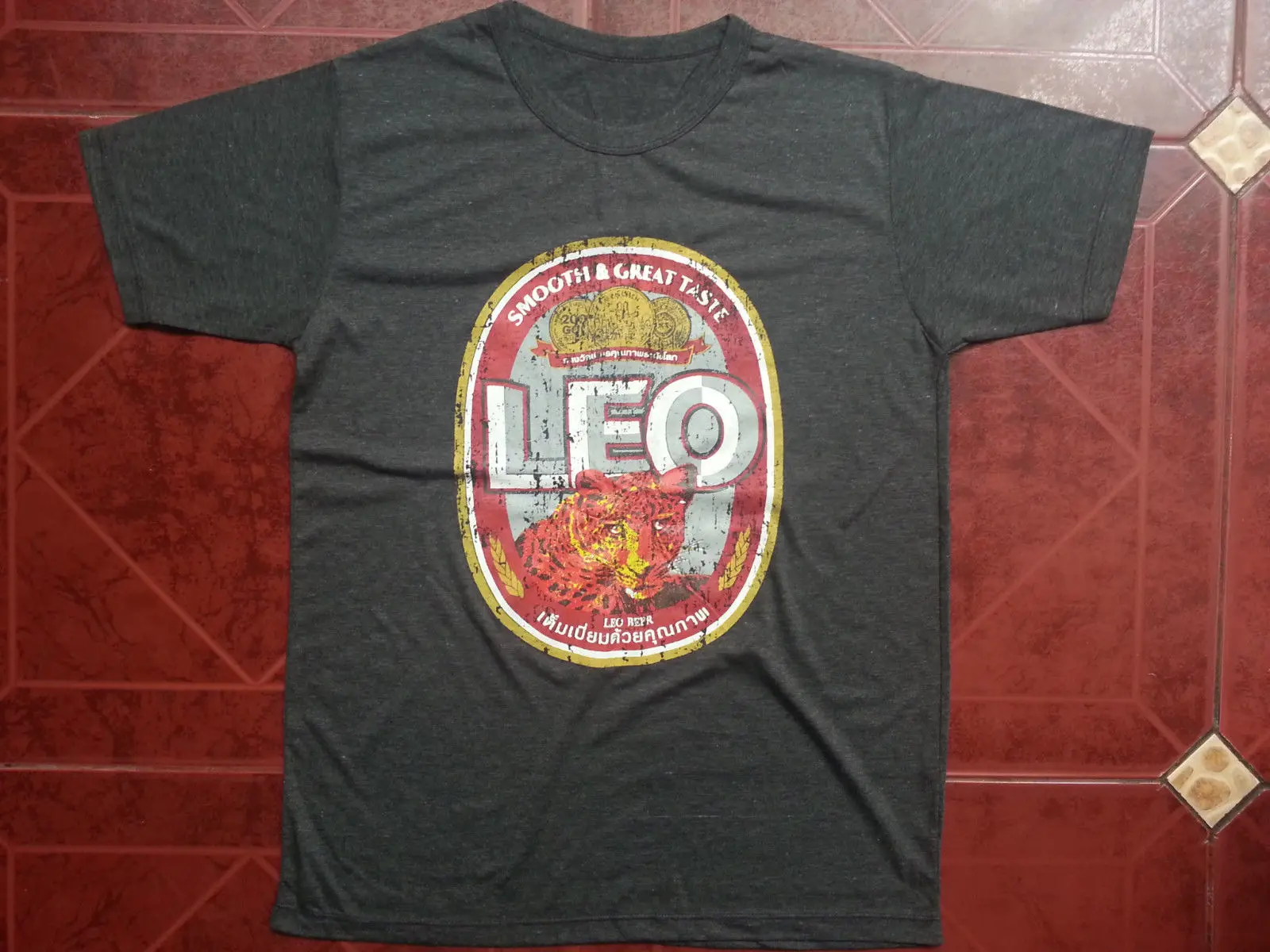 Новая мужская футболка тайская Leo Beer Thailand Leopard из мягкого хлопка 100% новая M L Xl 2019