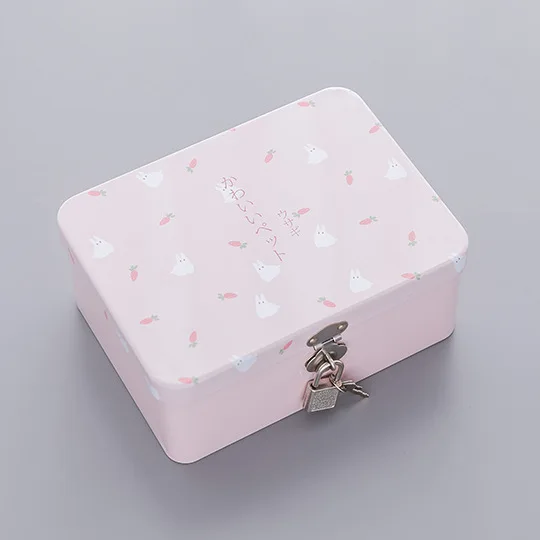 Железный органайзер для макияжа с замком вместительный косметики помады лака