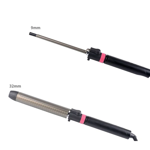 Щипцы для завивки волос с титановым покрытием вращающийся стайлер влажных и