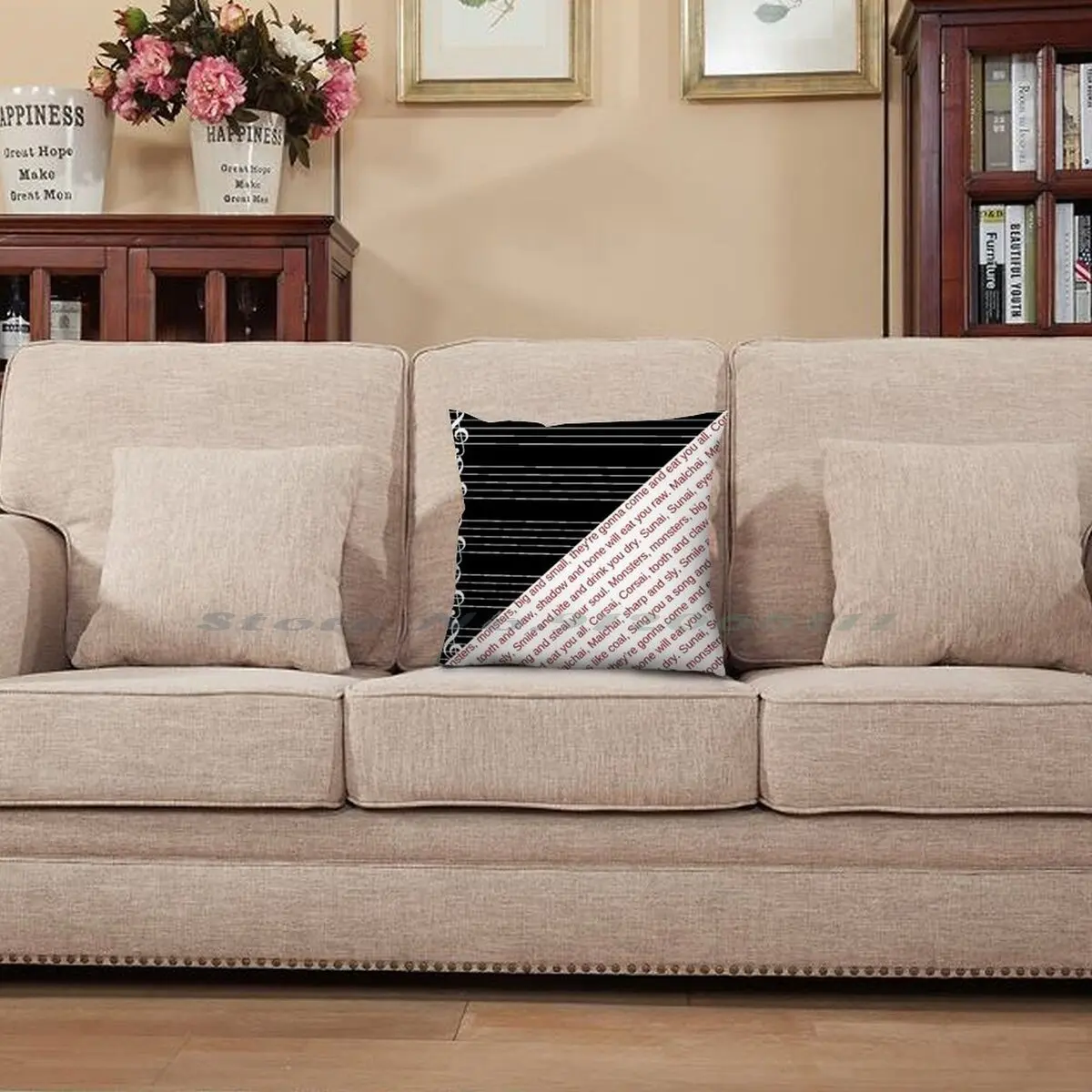 Чехол с изображением монстров и подушек наволочка из хлопка льна монстра малчая