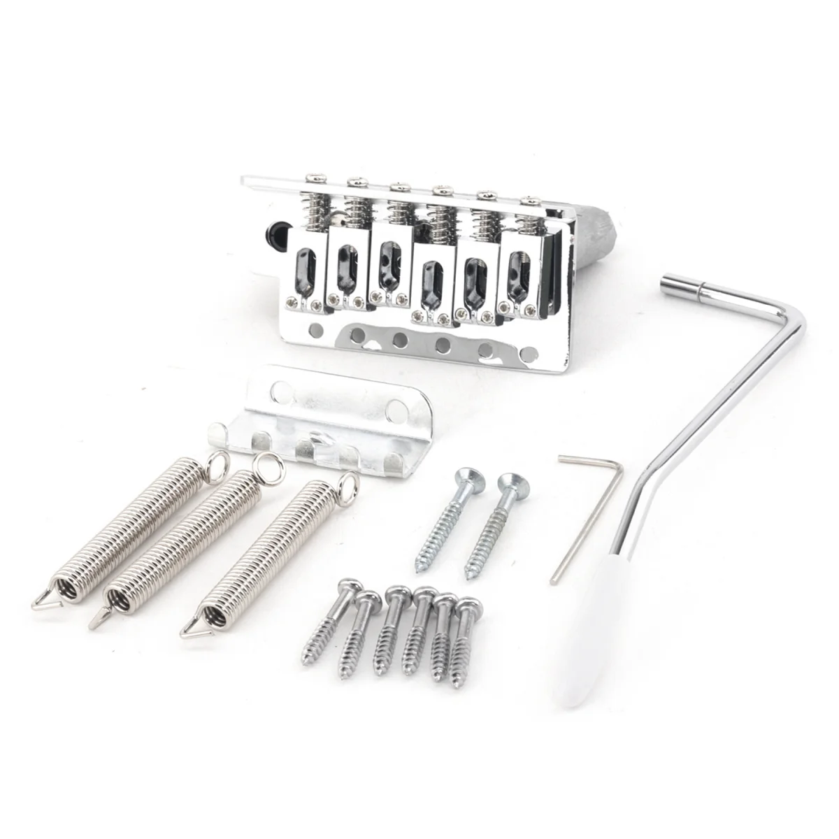 

Musiclily Pro 54mm Tremolo Bridge Assembly Set for Strat Style Electric Guitar, Chrome