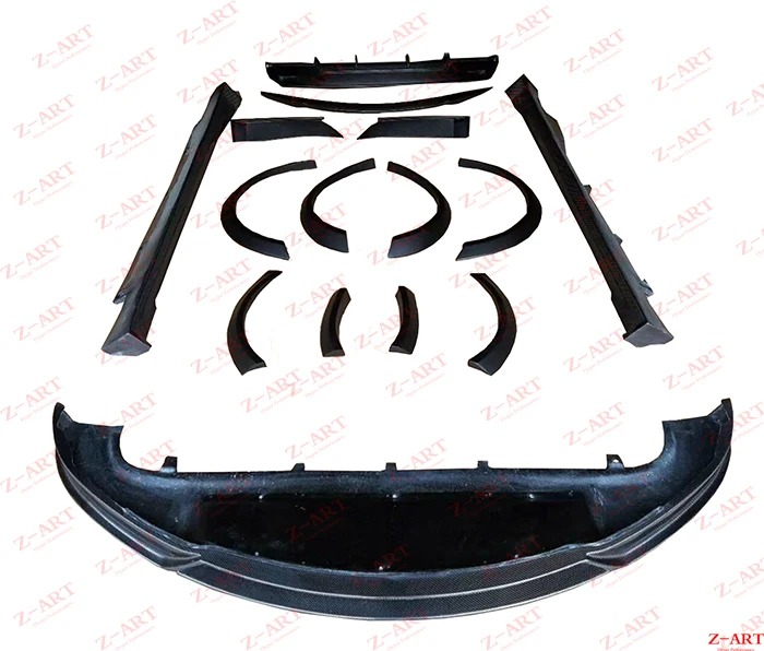 Z ART R углеродное волокно аэродинамическим комплектом для Tesla модель S широко
