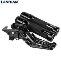 motorcycle cnc brake clutch levers handlebar knobs handle hand grip ends for honda cb125r 2011 2012 2013 2014 2015 2016 2020