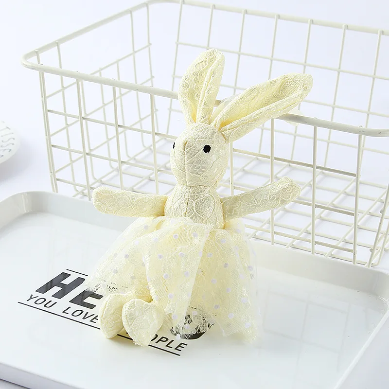 Yellow about 22cm Мягкие плюшевые игрушки «кролик», детские погремушки для мобильных телефонов, детский кролик, спящий мате, детские мягкие плюшевые игрушки в виде животных, игрушки для новорожденных - Цвет: Yellow about 22cm