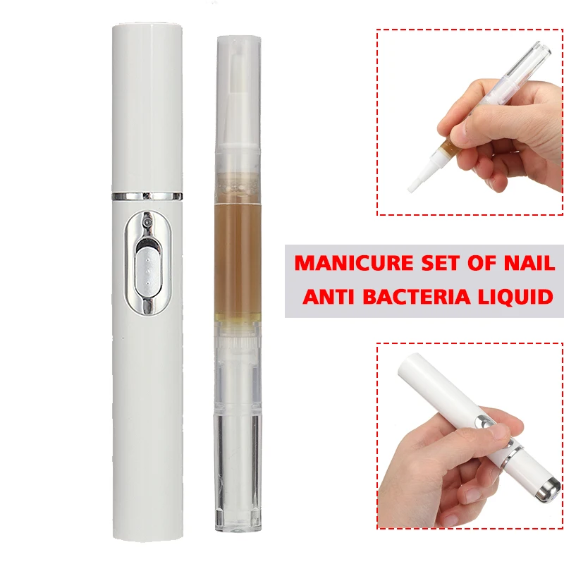 

Anti-fungal Laser Toe Nail Pen Onychomycosis Paronychia Home Nail Beds Cuticles Care Repair Treatment Set Painless