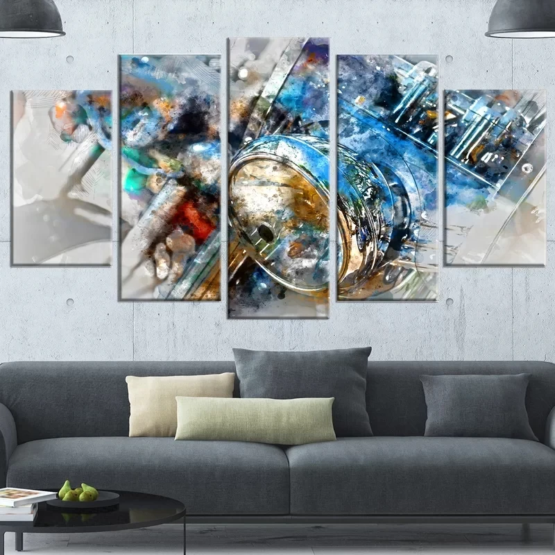 HD настенные художественные принты Современное украшение дома Постер двигателя