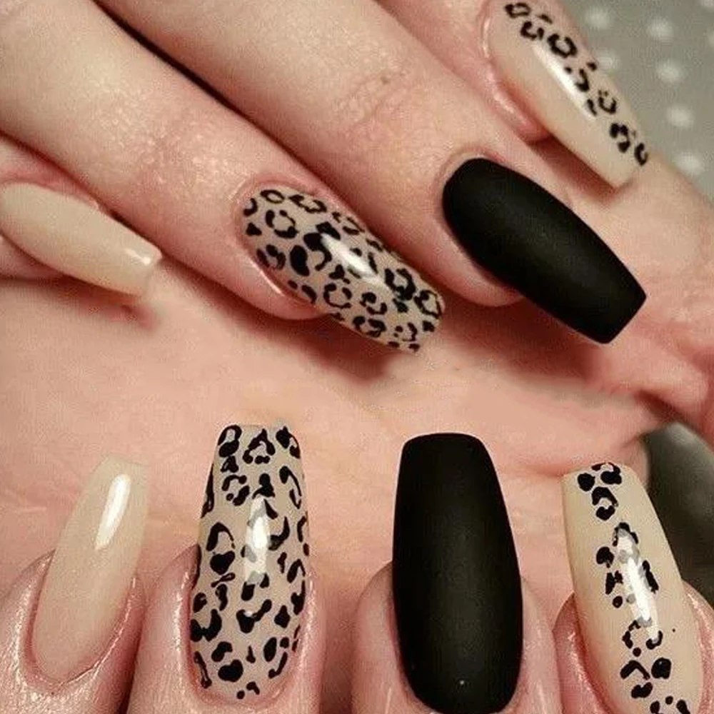 

20Set/Lot 19pcs Sexy Designs Nail Art Stickers Set Leopard Abstract Eyes Full Wraps Sliders For Nail Art Decor Decals LA765-1