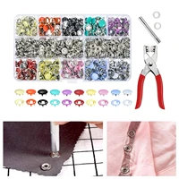 grommets snap fasteners kit leather rivets buttons metal press studs pliers