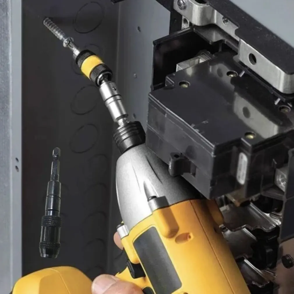 

Magnetic Screw Drill Tip Adjustable Change Pivot Screwdriver Bit Holder with Locking Pivot and Quick Swivel Hex Bit Holder