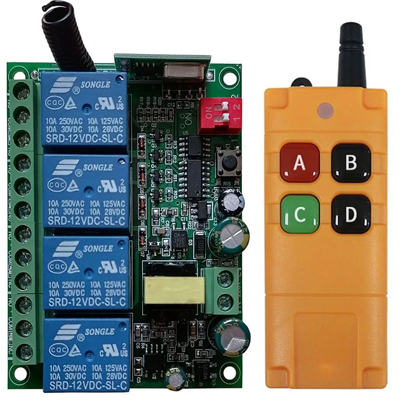 2000 м 433 МГц пульт дистанционного управления для света двери гаража универсальный