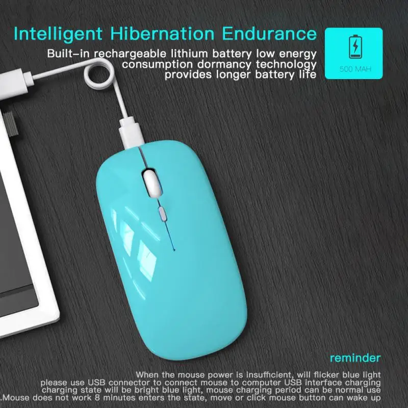Беспроводной Мышь RGB Bluetooth компьютер игровые тихие Перезаряжаемые эргономичная