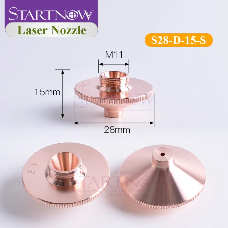 Startnow S28 D WSX волоконные лазерные сопла для Precitec HANS Head однослойный Калибр 1 0 2 5
