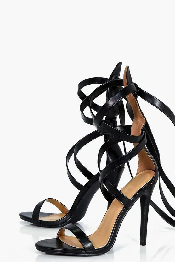 Jual Sandal Wanita Musim Panas Pita Sempit Antik Sandal Thong Tali Silang Hak Tinggi Ujung Persegi Sepatu Wanita 2021