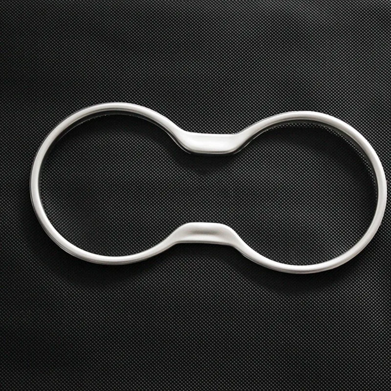 

1Pcs Cup Holder Decorative Frame, Car Interior Glass Shelf Container Accessory for Jeep Compass 2017-2019