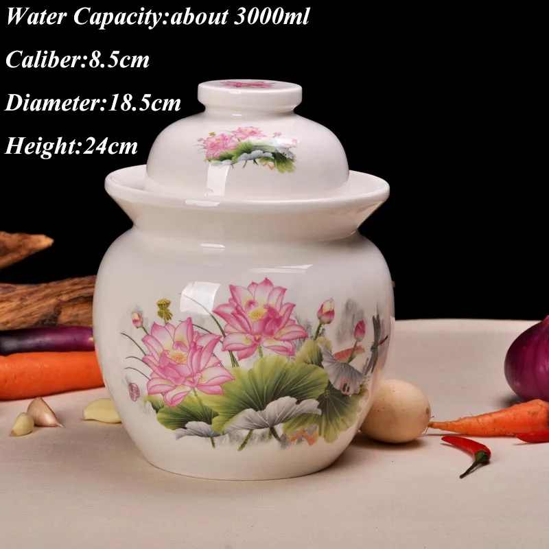 Цзиндэчжэнь Керамика солений банку герметичный бак для хранения в Корейском