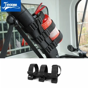 JIDIXIAN, черный Оксфордский Автомобильный держатель для огнетушителей, автомобильные аксессуары для Jeep Wrangler TJ JK JL JT1997-2020, автомобильный Стайлинг