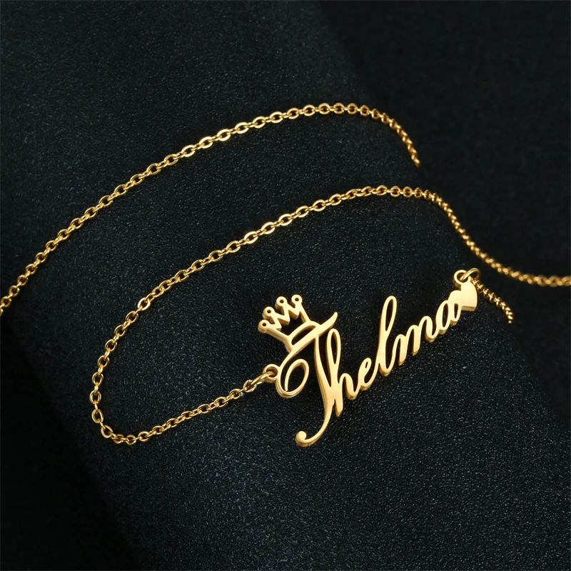 Индивидуальное ожерелье из нержавеющей стали с дизайном в виде знака