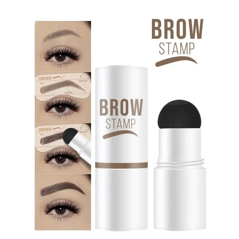 

Prefect EyeBrow Stamp Shaping Kit Eyebrow Stencils Waterproof Long Stick Shape Stamp Brow Lasting Natural Contouring Makeup Kit