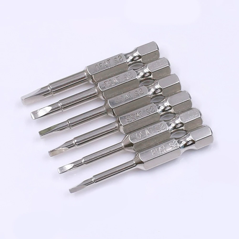 

6pcs Drill Bit Magnetic Triangle Security Screwdriver Bits 1/4 Inch 50mm