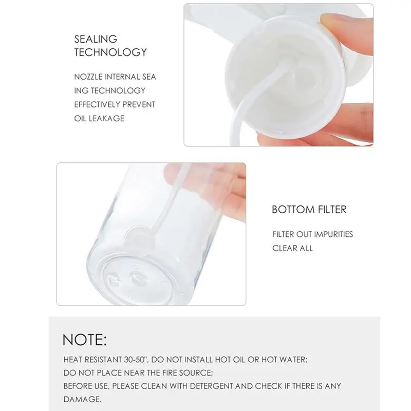 

Kapmore 1pc Oil Spray Bottle Food Grade Glass Portable Oil Mister Oil Sprayer For Baking BBQ Tools Accessories Kitchen Tools