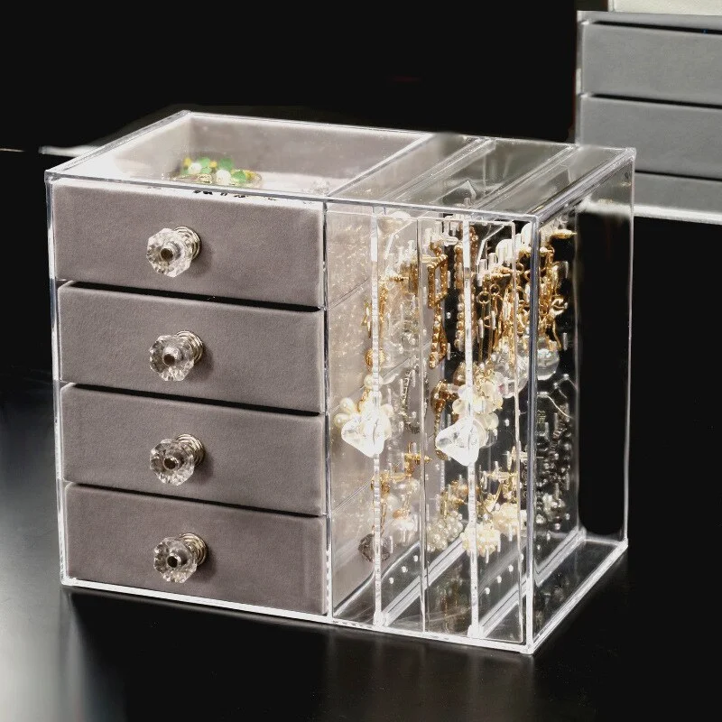 

Large-capacity Earring Jewelry Storage Box Earrings Jewelry Necklace Storage Rack Multi-layer Jewelry Storage Box Jewelry Rack