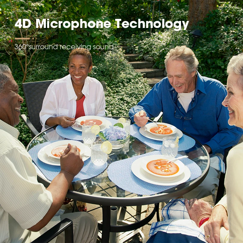 Перезаряжаемый звуковой усилитель беспроводной цифровой мини-слуховой аппарат