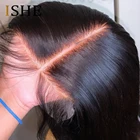 Парики из натуральных волос HD T прямая шнуровка, парики, предварительно выщипанные 250%, 13x1, парик со средней частью шнурка, отбеленные узлы, волосы Реми