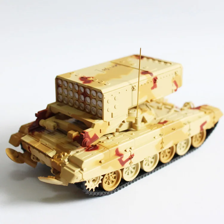 Modelo de tanque militar fundido a presi&oacute;n para ni&ntilde;os, escala 1:72, TOS-1A, regalo de colecci&oacute;n, la mejor calidad, 12138-1