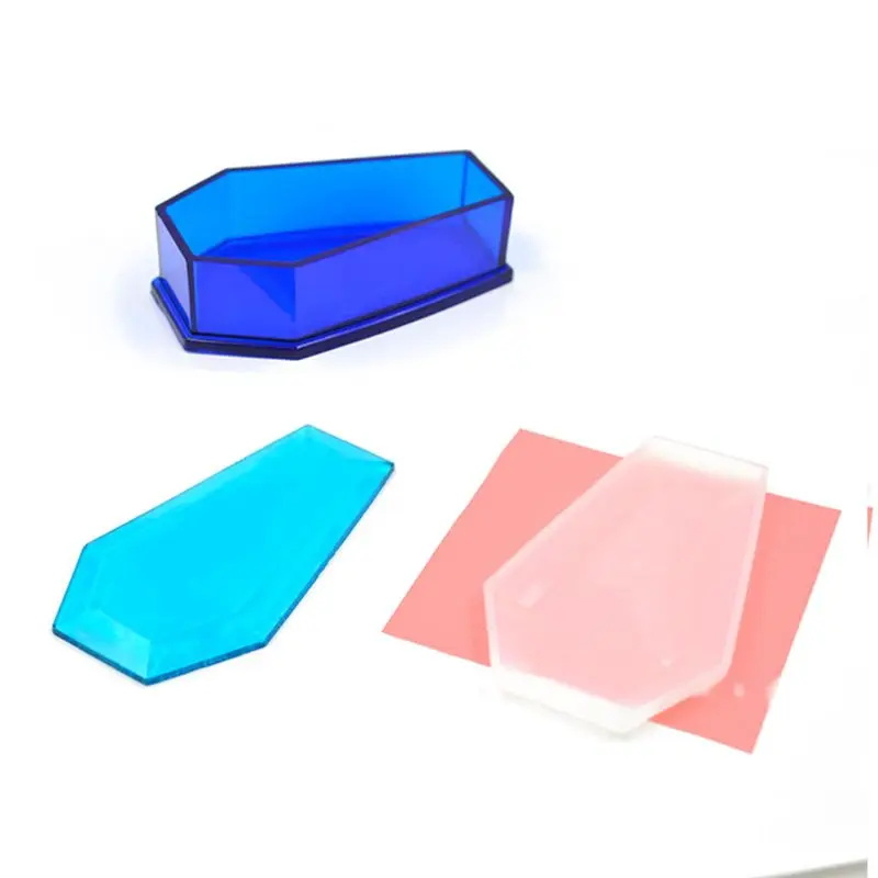 

Resin Casting Storage Box Mould Silicone Coffin Box Mold Halloween Jewelry Tools