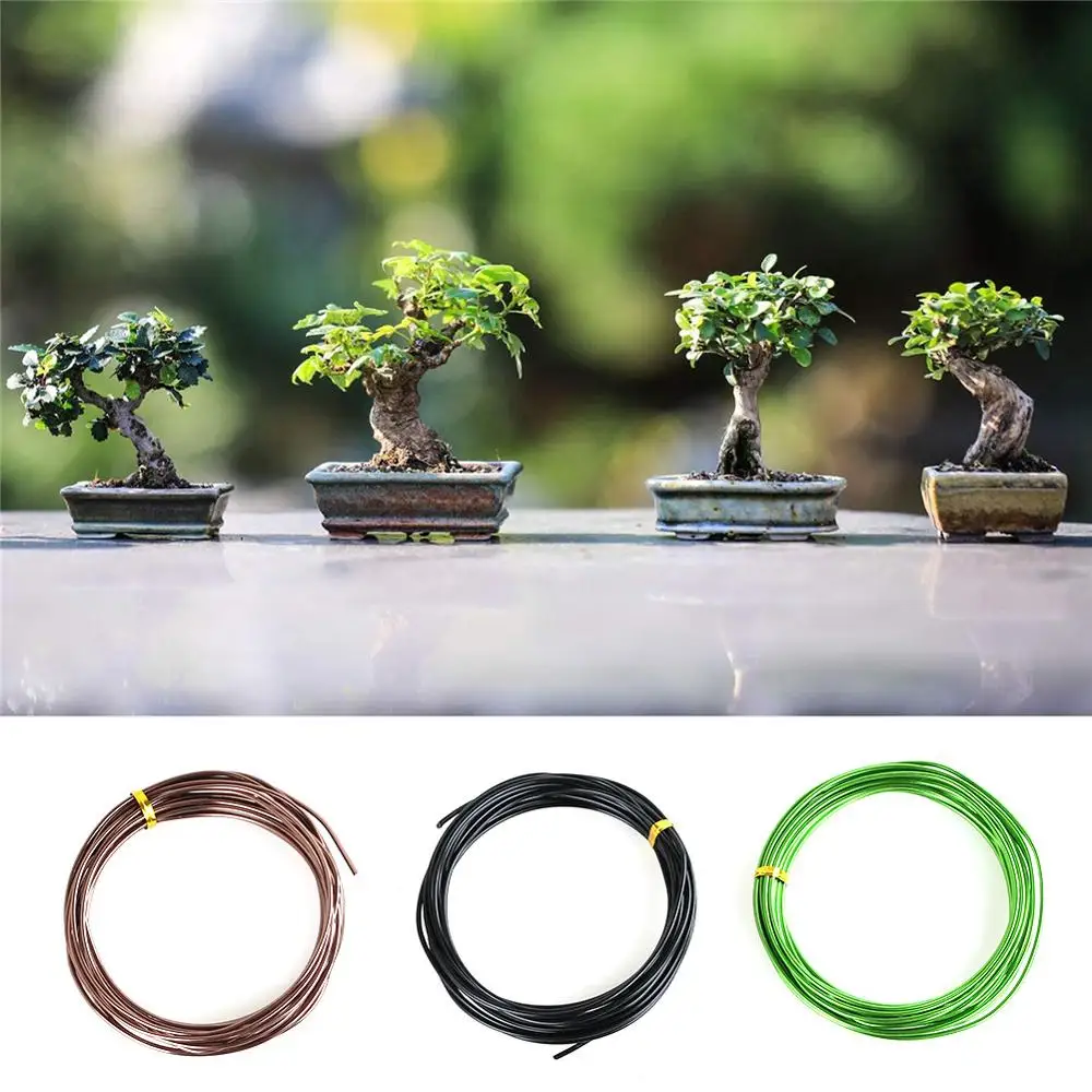 

9 рулонов проводов бонсай, анодированный алюминиевый провод бонсай для тренировок с 3 размерами 1,0/1,5/2,0 мм, всего 147 футов, коричневые Садовые ...