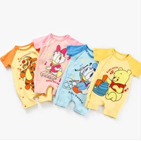 summer newborn baby romper cartoon tiger donald pooh boy girl jumpsuit roupas bebes infant clothes toddler tops costume outfits