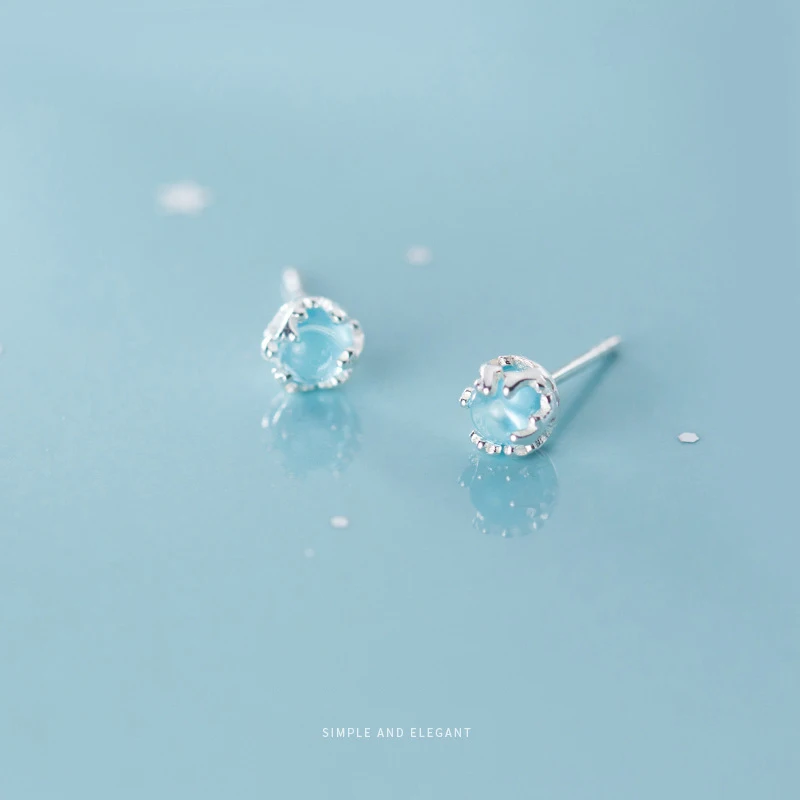 MODIAN синего цвета с украшением в виде кристаллов милые рисунком лося серьги со