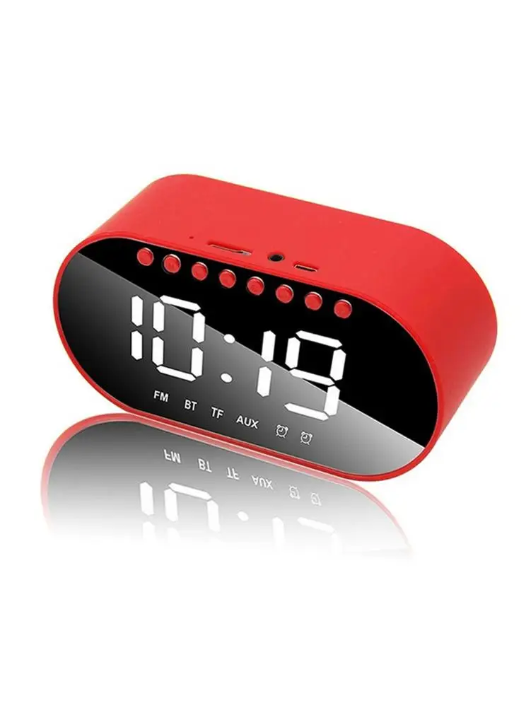 LED Alarm Clock Radio Home Bedroom Digital Wireless Bluetooth Speakers Support Dual Clock/ FM Radio/ AUX-in/ TF Card |