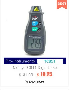 Nicety TC811B цифровой Бесконтактный двойной модели тахометр rpm метр с памятью для макс/мин/последнее значение Null