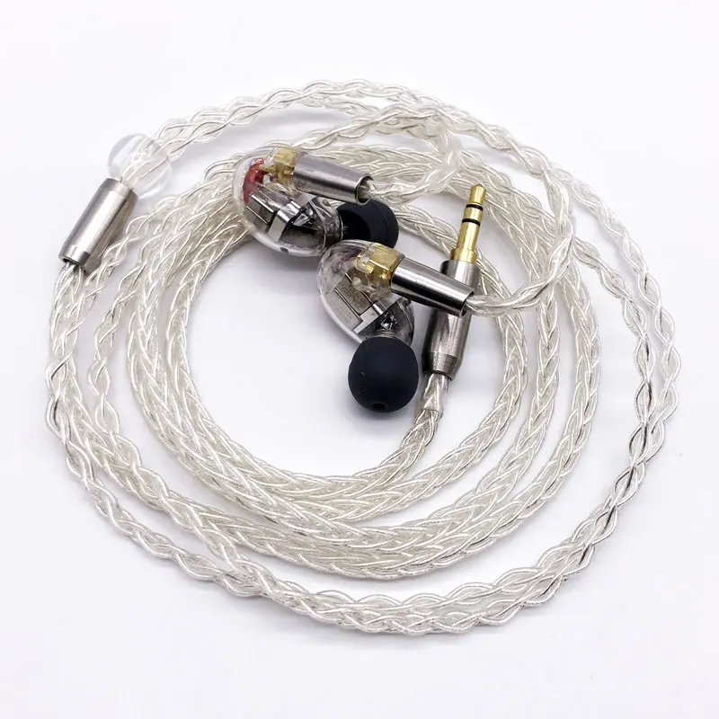 Наушники вкладыши MMCX 8BA Для Shure SE846 Сбалансированные драйверы для ушей Hi Fi Knowles BA +