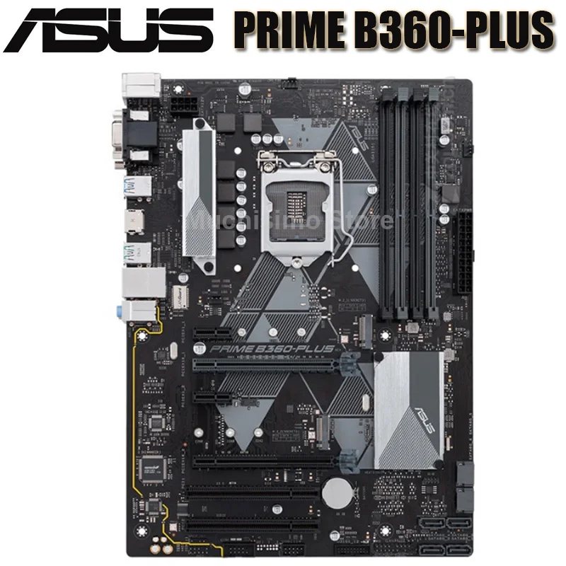 

Материнская плата LGA 1151 ASUS prime b360 plus, материнская плата i7 i5 I3 DDR4 64 Гб PCI-E 3,0 M2, совместимая с HDMI настольным ПК b360, материнская плата 1151 hig