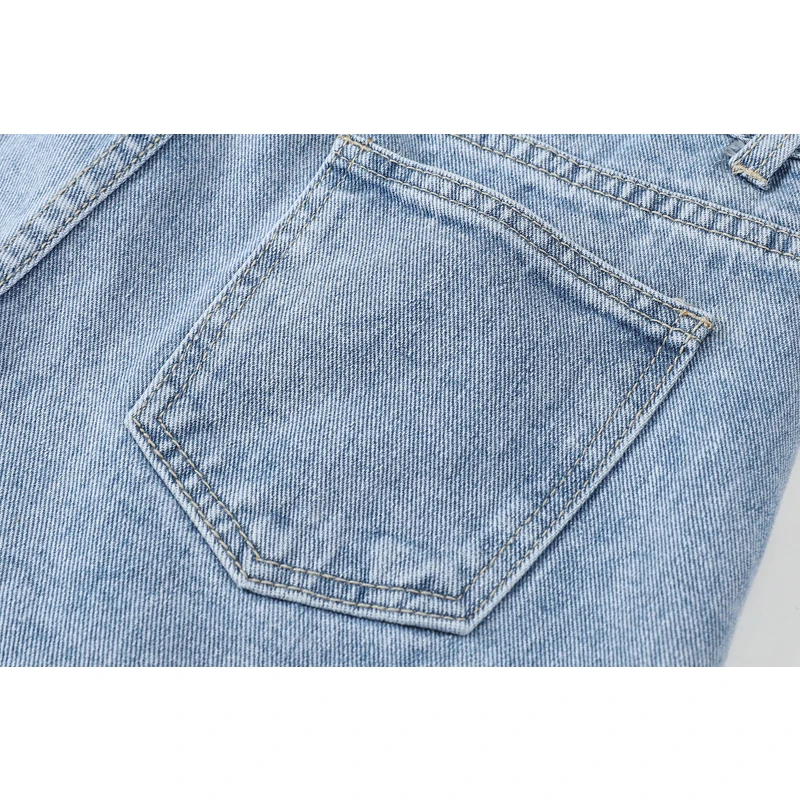 

Fashion Streetwear Jeans Short Women Summer 2021 New Loose Button High Waist Casual Vintage Korean Wide Leg Female Denim Shorts