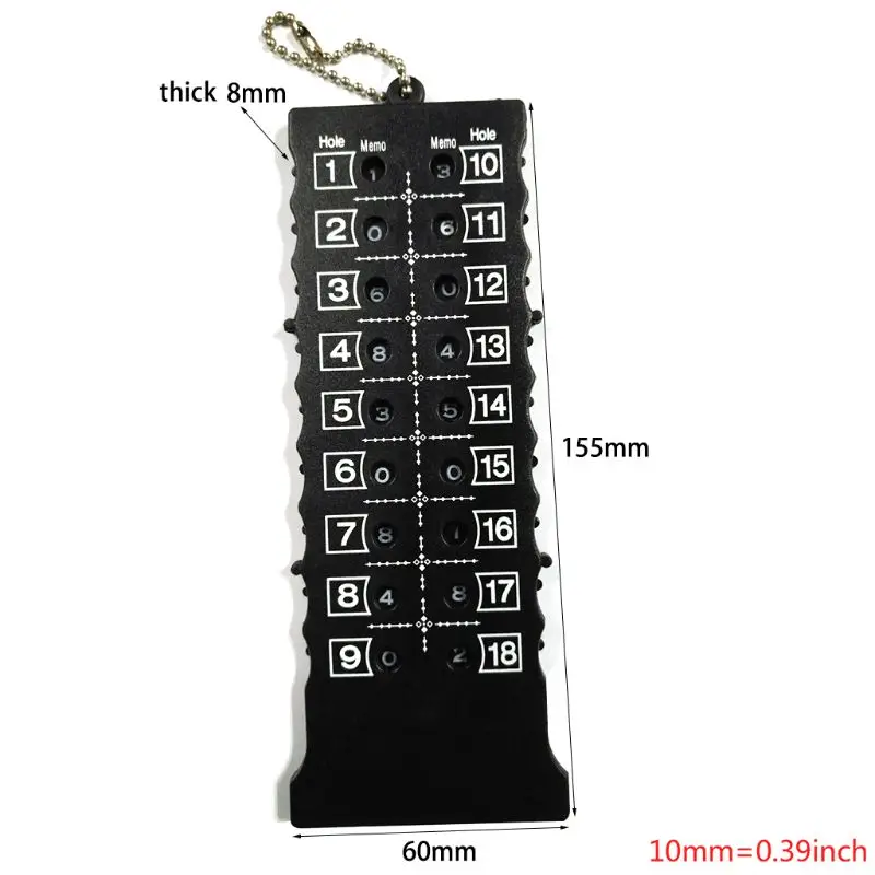 

18-Hole Golf Score Card Golf Stroke Counter Scoring Indicator