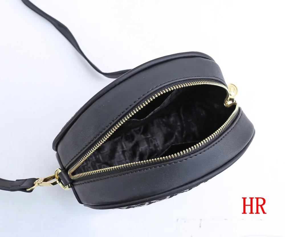 

Bolso de hombro para mujer, bandolera con cadena y correa de hombro, diseo redondo de lujo, clsico, de alta calidad