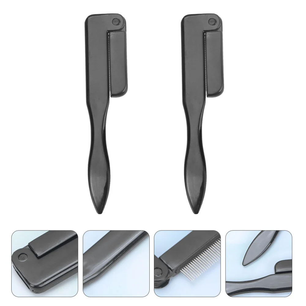 

Складные расчески для ресниц из нержавеющей стали, 2 шт.