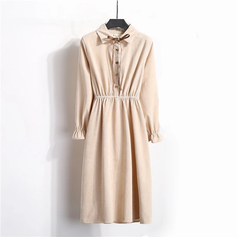 Вельветовое зимнее платье для женщин новинка 2021 винтажное миди с цветочным