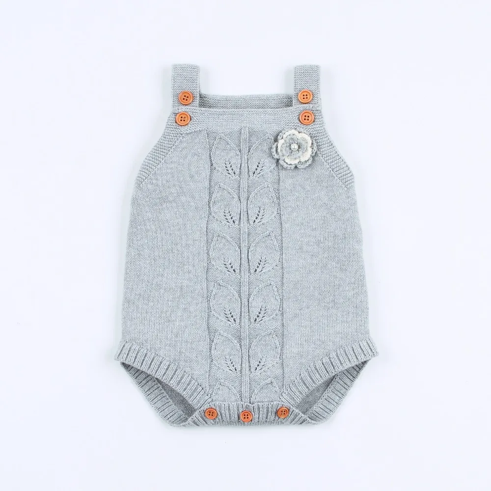 Летнее боди для маленьких девочек розовые вязаные топы с цветочным рисунком