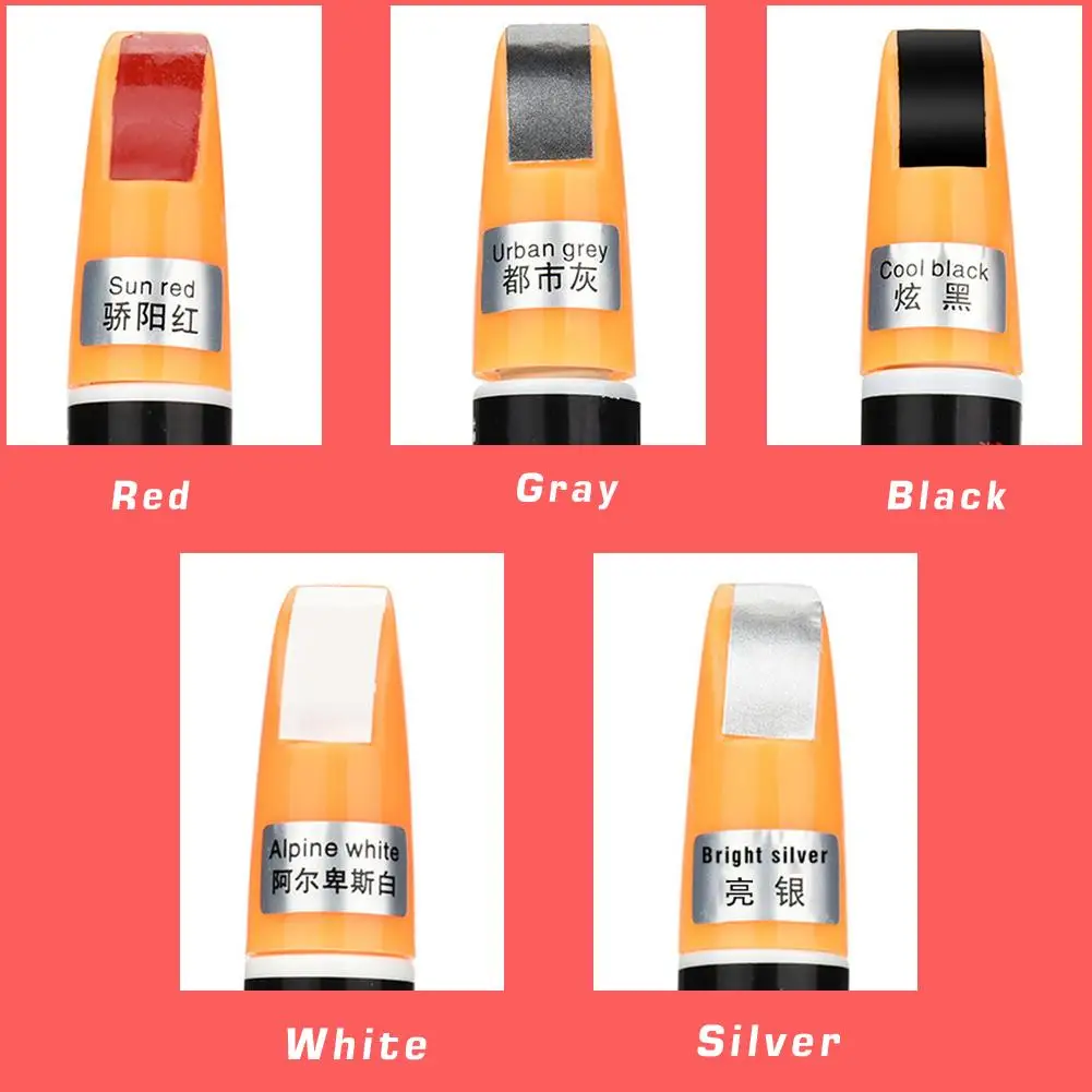 

5 Colors Car Scratch Repair Remover Pen Auto Repair Care Tools Waterproof Car Scratch Repair Coat Touch Up Agent Car Accessories