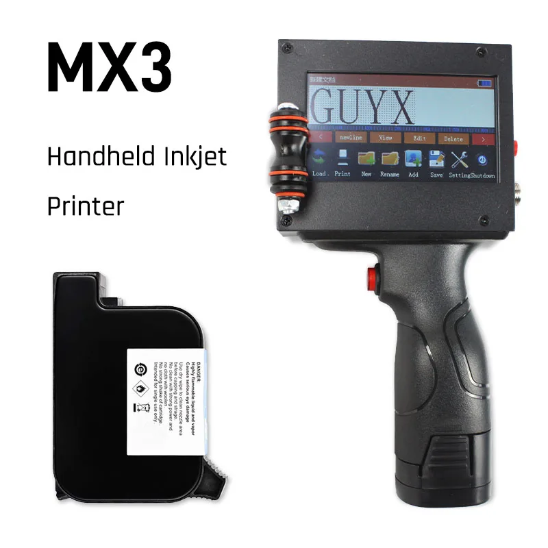 Принтер штрих кода MX3 с сенсорным экраном для этикеток/ручной струйный