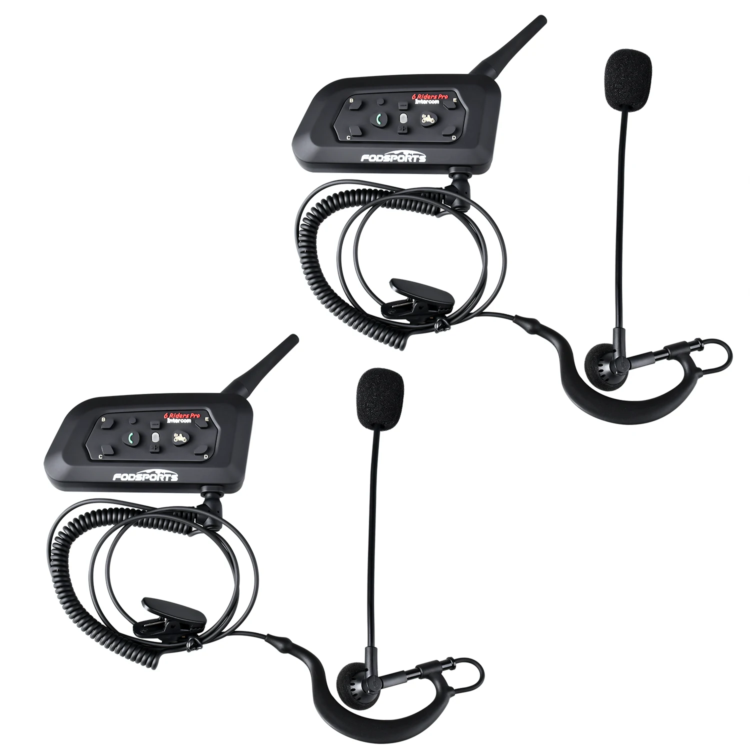 2 шт. V6 Pro BT переговорные беспроводной Bluetooth гарнитура Интерком костюм для футбола рефери судью велосипедный Конференц-зал стерео музыка