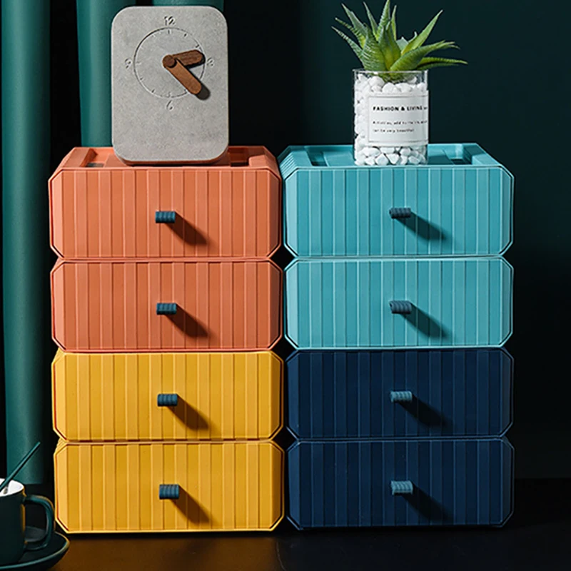 

Office Desk Storage Box Stationery Organizer Drawer Shelf Storage Box Container Rack Holder Organizer Cosmetic Stationery Rack