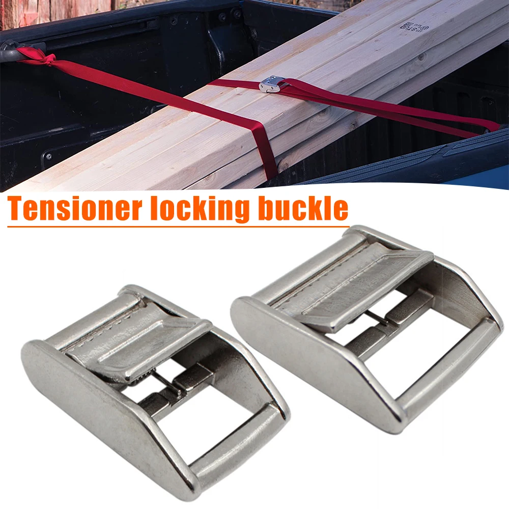 

Webbing Tensioner Stainless Steel Cam Flap Buckles Press Cam Buckles Tie Down Buckle for 25mm/38mm Webbing Strap K888