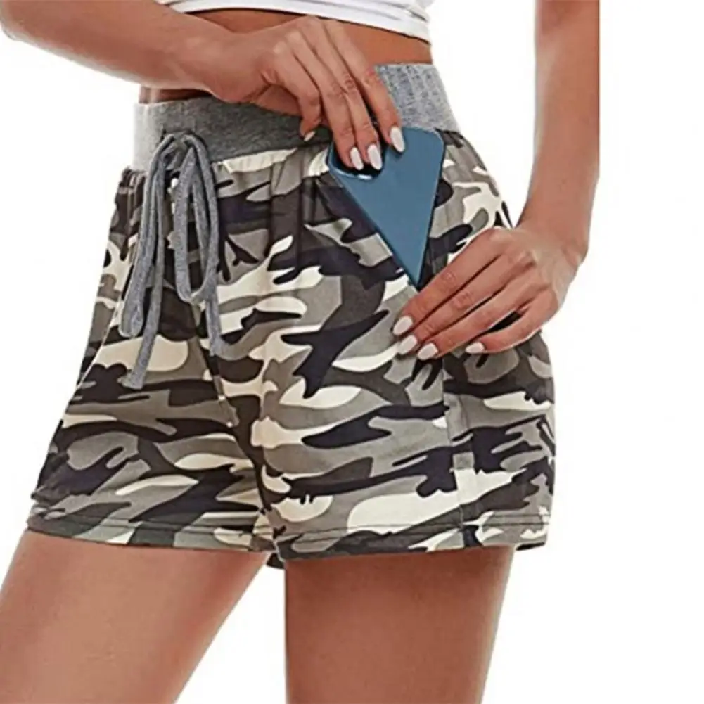 

Women Plus Size Fashion Flower Print Short Loose Mini Short Pants Cargo Shorts Ladies Girls Summer Streetwear Drawstring Shorts