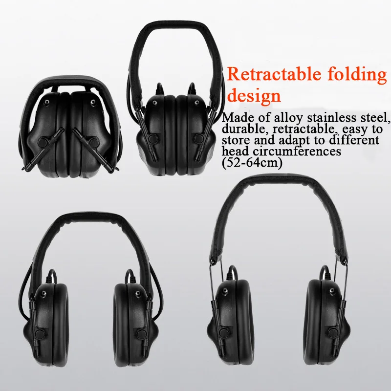 Тактические охотничьи наушники шумоподавляющие защитные для страйкбола