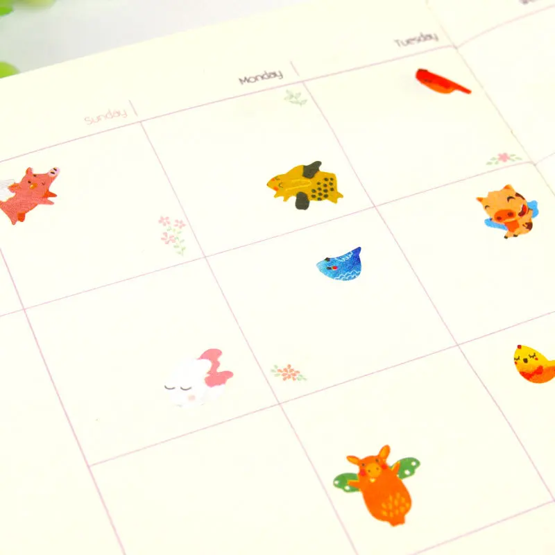 Daisyland Animals with Wings Paper Sticker Decoration DIY Ablum Diary Scrapbooking Label Cute Stationery | Канцтовары для офиса и